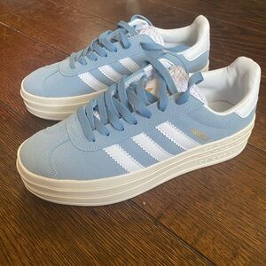 NWOT Adidas Gazelle Bold - Clear skies blue
